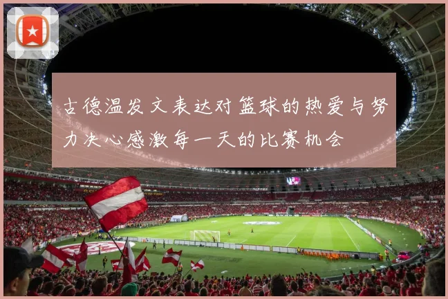 古德温发文表达对篮球的热爱与努力决心感激每一天的比赛机会